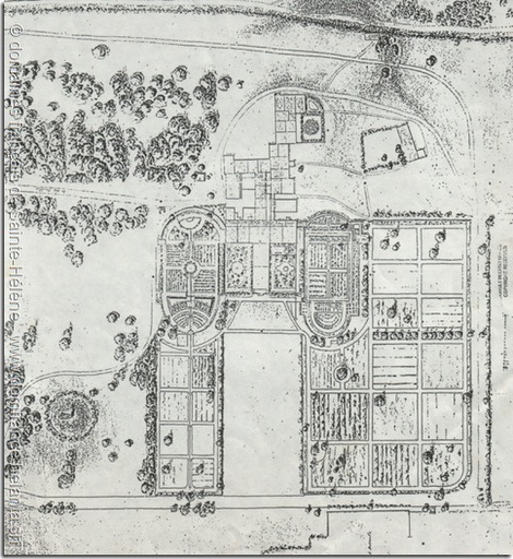 Plan des jardins de Longwood