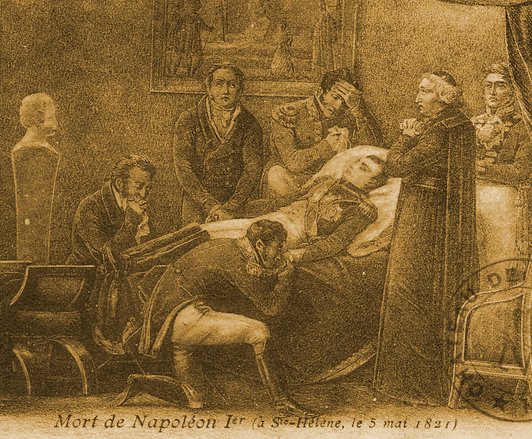 Mort de Napolon - carte postale