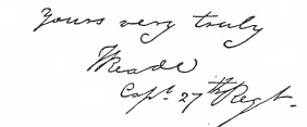 Signature de Thomas Reade