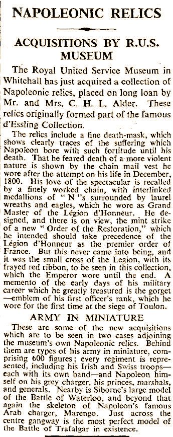 Annonce achat collection Essling - aot 1939